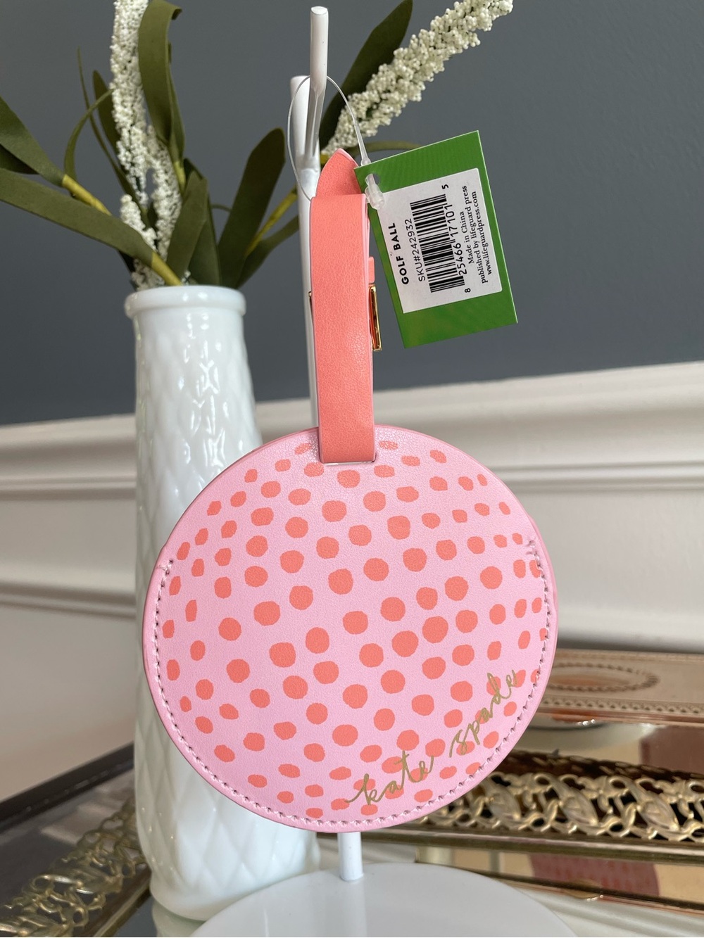 Kate Spade Golf Ball Luggage Tag